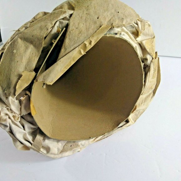 Gold Angel Tree Table Topper Papier Mache No Face Primitive Art Praying 15" Tall - Picture 6 of 6